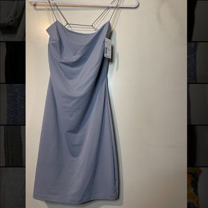 Baby Blue Shimmer Mini Dress